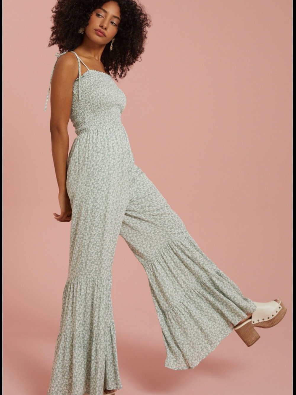 Altar’d State Floral Print Jumpsuit XS